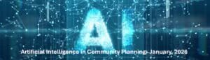 AI for community planning splash page